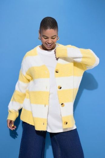 Moda za polnejše Kardigan dugih rukava na gumbe plus velikost, xxl, Ulla Popken in Johann Popken (JP1880)