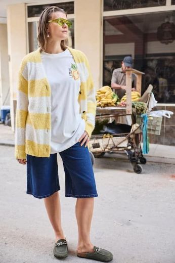 Moda za polnejše Kardigan dugih rukava na gumbe plus velikost, xxl, Ulla Popken in Johann Popken (JP1880)