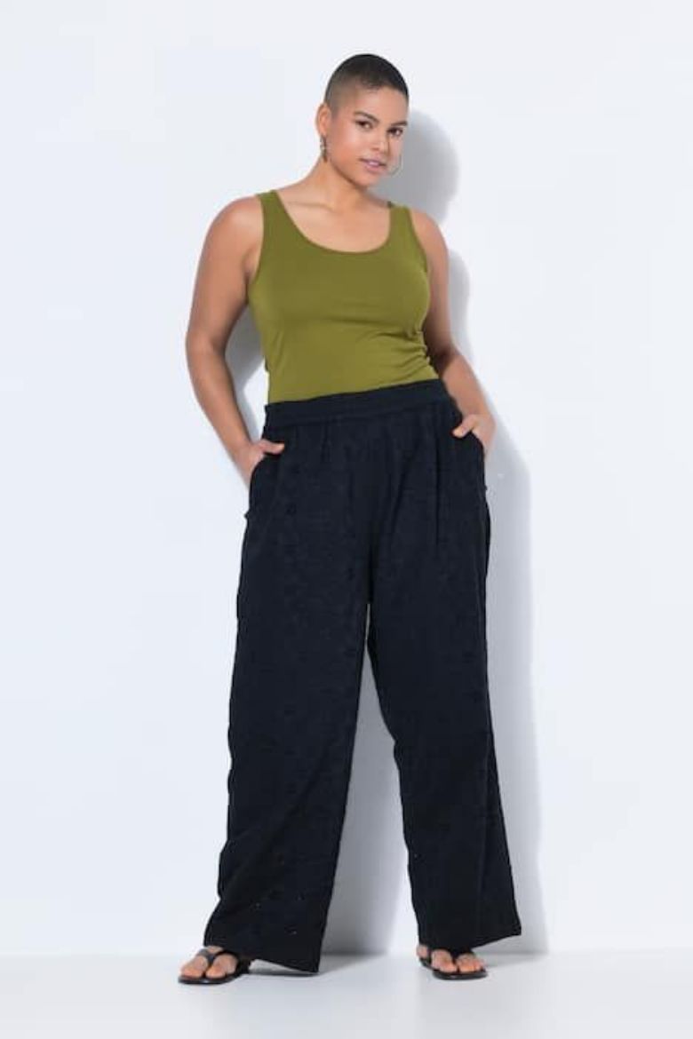 Moda za polnejše Hlače dugih nogavica šireg kroja elastičnog struka plus velikost, xxl, Ulla Popken in Johann Popken (JP1880)