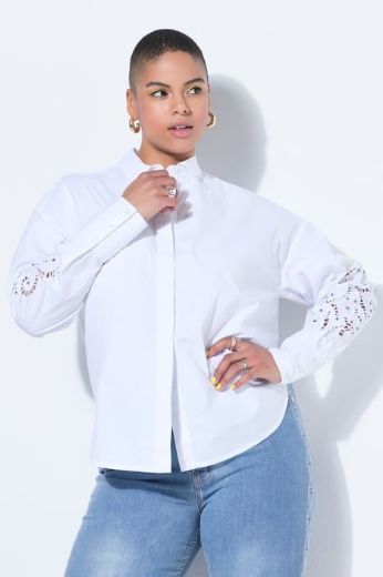 Moda za polnejše Košulja dugih rukava šireg kroja plus velikost, xxl, Ulla Popken in Johann Popken (JP1880)