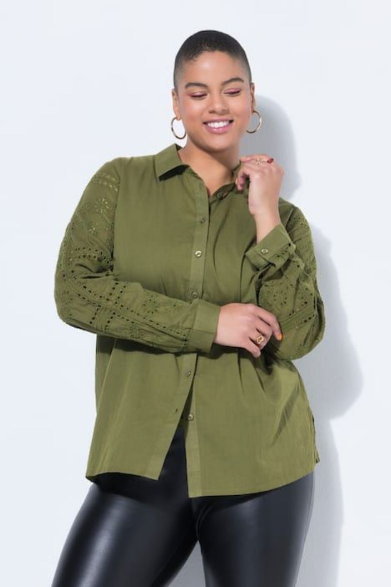 Moda za polnejše Košulja dugih rukava ravnog kroja plus velikost, xxl, Ulla Popken in Johann Popken (JP1880)