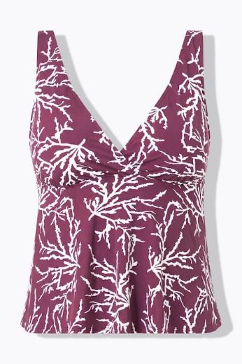Moda za polnejše Tankini mekanih košarica plus velikost, xxl, Ulla Popken in Johann Popken (JP1880)