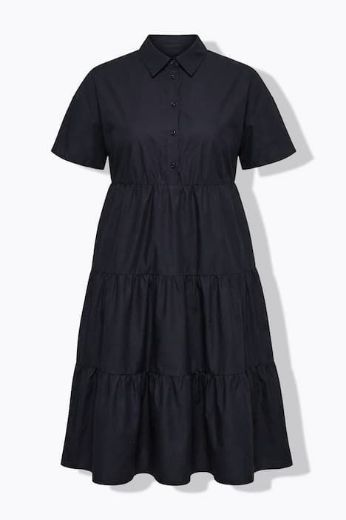 Moda za polnejše Haljina midi kratkih rukava A kroja plus velikost, xxl, Ulla Popken in Johann Popken (JP1880)