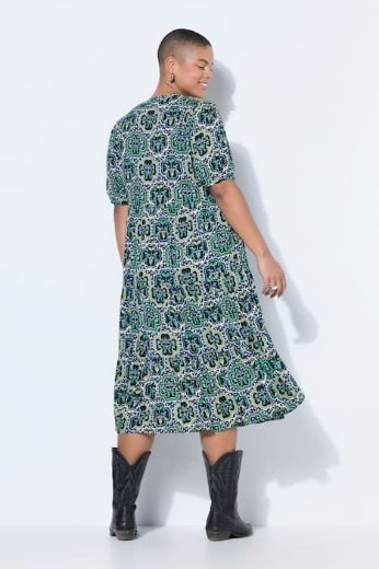 Moda za polnejše Haljina maxi kratkih rukava A kroja plus velikost, xxl, Ulla Popken in Johann Popken (JP1880)