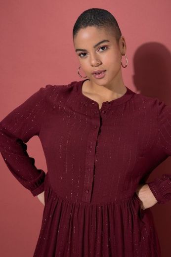 Moda za polnejše Haljina midi dugih rukava A kroja plus velikost, xxl, Ulla Popken in Johann Popken (JP1880)