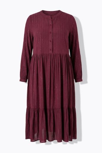 Moda za polnejše Haljina midi dugih rukava A kroja plus velikost, xxl, Ulla Popken in Johann Popken (JP1880)