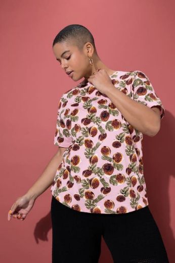 Moda za polnejše Majica kratkih rukava šireg kroja plus velikost, xxl, Ulla Popken in Johann Popken (JP1880)