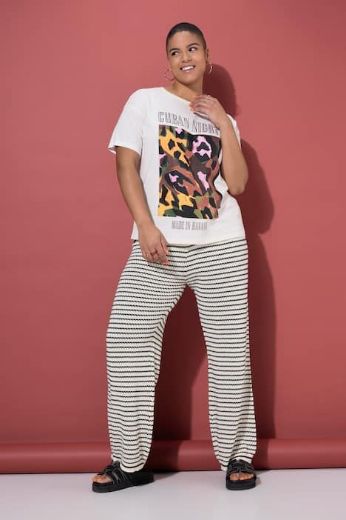 Moda za polnejše Majica kratkih rukava šireg kroja plus velikost, xxl, Ulla Popken in Johann Popken (JP1880)