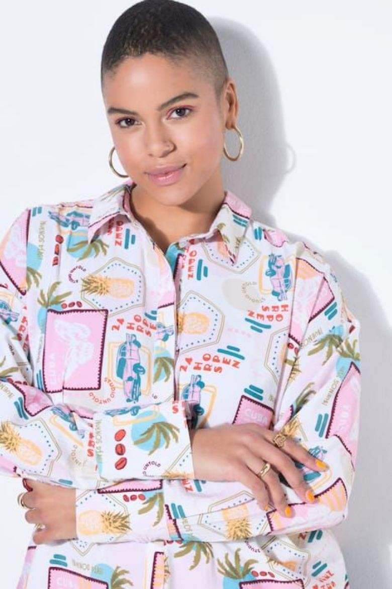 Moda za polnejše Bluza dugih rukava šireg kroja plus velikost, xxl, Ulla Popken in Johann Popken (JP1880)