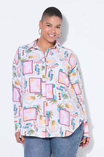 Moda za polnejše Bluza dugih rukava šireg kroja plus velikost, xxl, Ulla Popken in Johann Popken (JP1880)