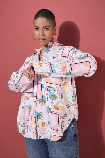 Moda za polnejše Bluza dugih rukava šireg kroja plus velikost, xxl, Ulla Popken in Johann Popken (JP1880)