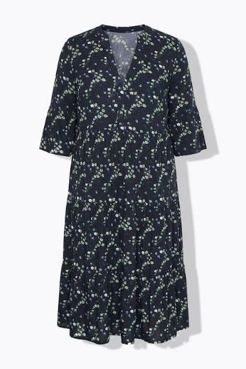 Moda za polnejše Haljina dugih rukava A kroja plus velikost, xxl, Ulla Popken in Johann Popken (JP1880)