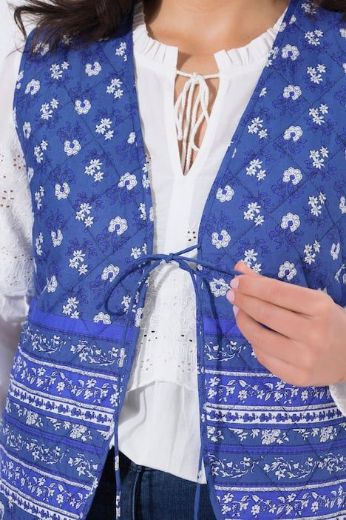 Moda za polnejše Prsluk na vezanje s cvjetnim uzorkom plus velikost, xxl, Ulla Popken in Johann Popken (JP1880)