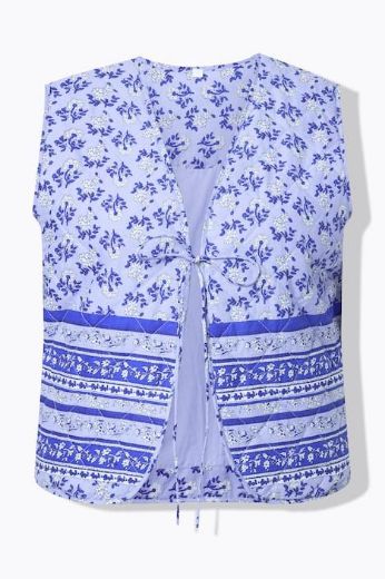 Moda za polnejše Prsluk na vezanje s cvjetnim uzorkom plus velikost, xxl, Ulla Popken in Johann Popken (JP1880)