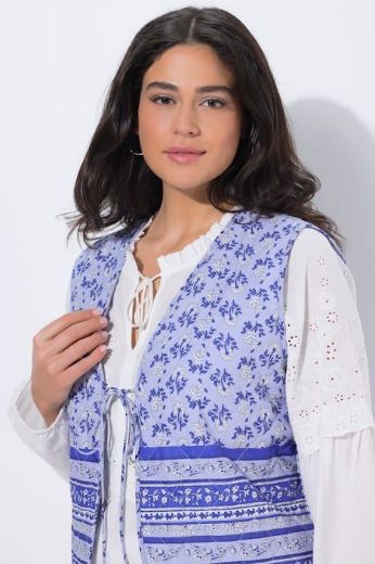 Moda za polnejše Prsluk na vezanje s cvjetnim uzorkom plus velikost, xxl, Ulla Popken in Johann Popken (JP1880)