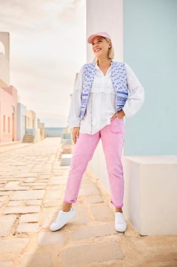 Moda za polnejše Prsluk na vezanje s cvjetnim uzorkom plus velikost, xxl, Ulla Popken in Johann Popken (JP1880)