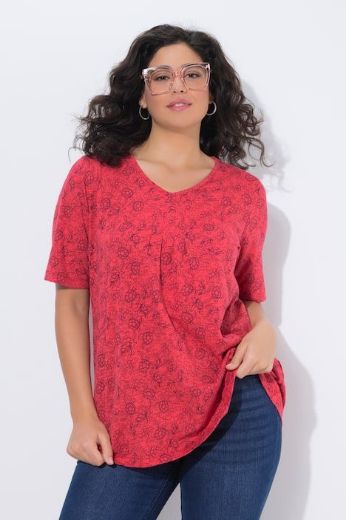 Moda za polnejše Majica kratkih rukava A kroja plus velikost, xxl, Ulla Popken in Johann Popken (JP1880)