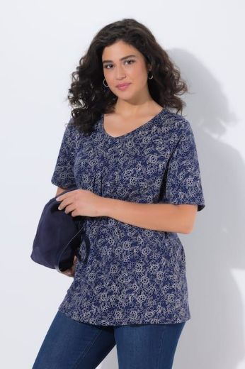 Moda za polnejše Majica kratkih rukava A kroja plus velikost, xxl, Ulla Popken in Johann Popken (JP1880)