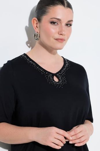 Moda za polnejše Majica kratkih rukava V izreza pamučna plus velikost, xxl, Ulla Popken in Johann Popken (JP1880)