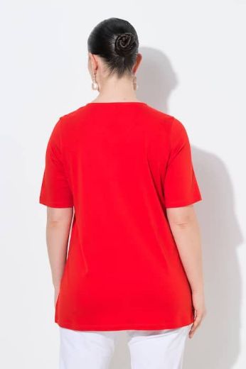 Moda za polnejše Majica kratkih rukava V izreza pamučna plus velikost, xxl, Ulla Popken in Johann Popken (JP1880)