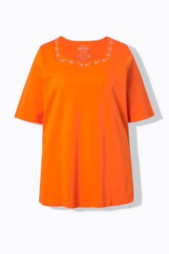 Moda za polnejše Majica kratkih rukava V izreza pamučna plus velikost, xxl, Ulla Popken in Johann Popken (JP1880)