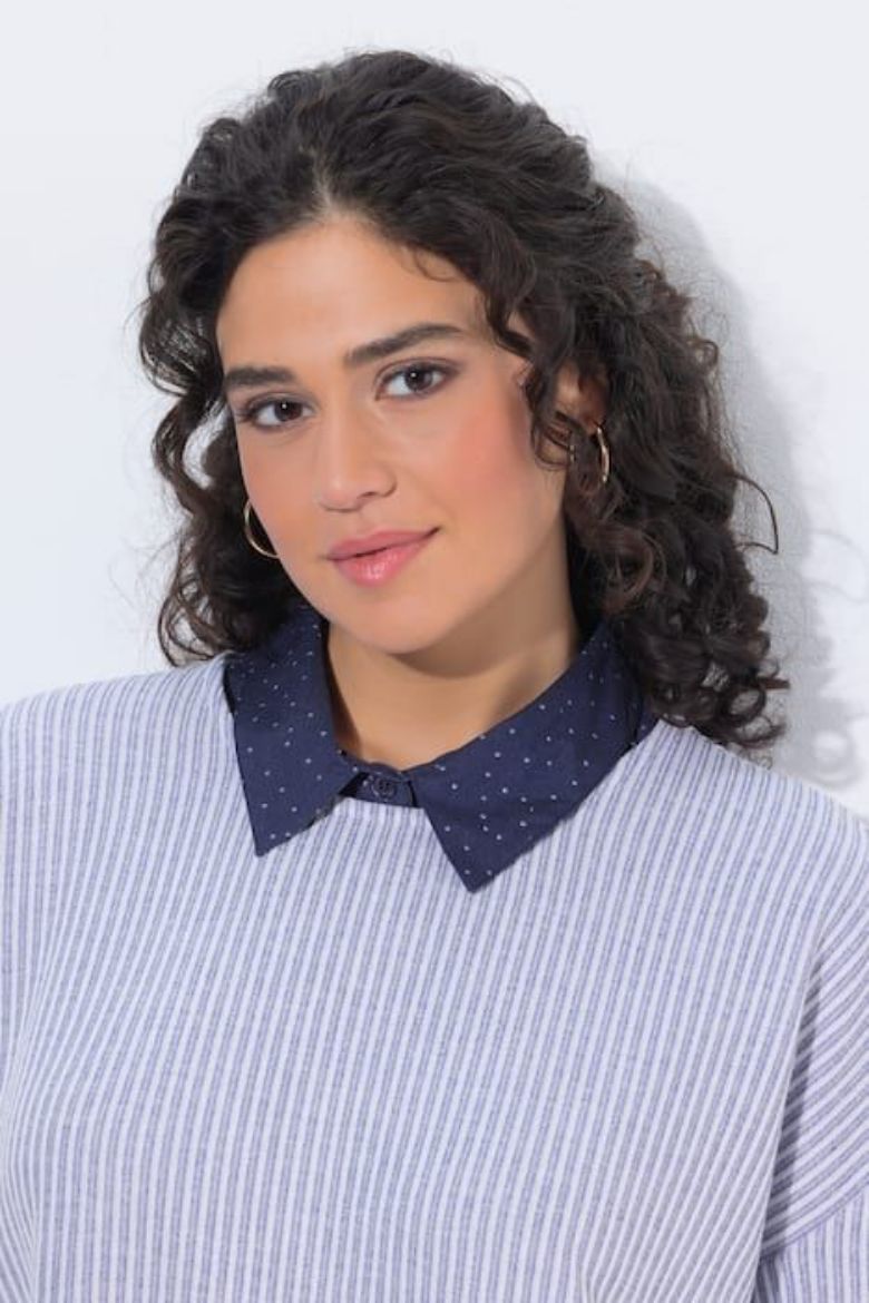 Moda za polnejše Bluza skraćeni model za slojevito oblaćenje plus velikost, xxl, Ulla Popken in Johann Popken (JP1880)