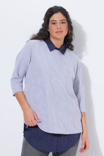 Moda za polnejše Bluza skraćeni model za slojevito oblaćenje plus velikost, xxl, Ulla Popken in Johann Popken (JP1880)