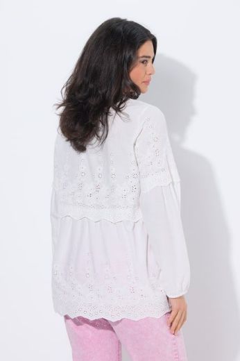 Moda za polnejše Bluza dugih rukava s uzorkom čipke plus velikost, xxl, Ulla Popken in Johann Popken (JP1880)