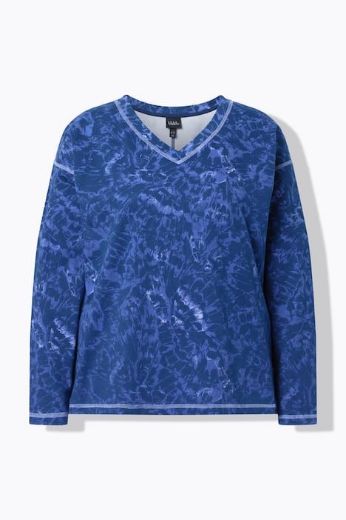Moda za polnejše Majica dugih rukava V izrez plus velikost, xxl, Ulla Popken in Johann Popken (JP1880)