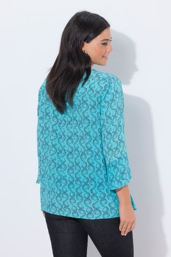 Moda za polnejše Bluza 3/4 rukava A kroja plus velikost, xxl, Ulla Popken in Johann Popken (JP1880)