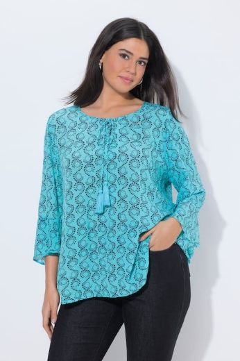 Moda za polnejše Bluza 3/4 rukava A kroja plus velikost, xxl, Ulla Popken in Johann Popken (JP1880)