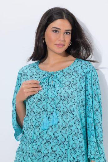 Moda za polnejše Bluza 3/4 rukava A kroja plus velikost, xxl, Ulla Popken in Johann Popken (JP1880)