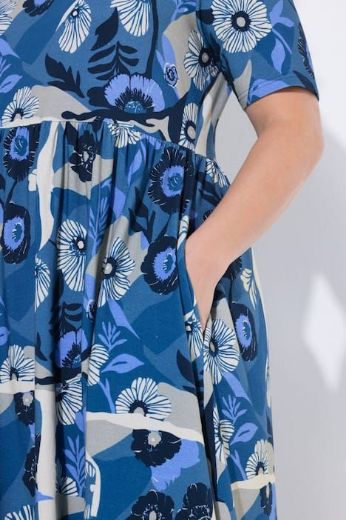 Moda za polnejše Haljina midi kratkih rukava plus velikost, xxl, Ulla Popken in Johann Popken (JP1880)