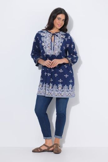 Moda za polnejše Tunika 3/4 rukava A kroja plus velikost, xxl, Ulla Popken in Johann Popken (JP1880)