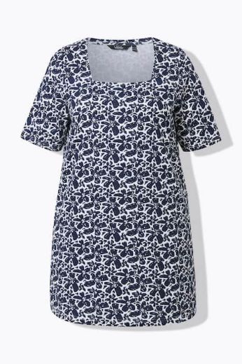 Moda za polnejše Majica kratkih rukava dužeg kroja plus velikost, xxl, Ulla Popken in Johann Popken (JP1880)