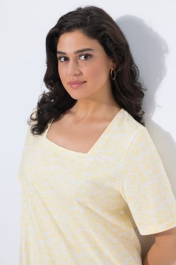 Moda za polnejše Majica kratkih rukava dužeg kroja plus velikost, xxl, Ulla Popken in Johann Popken (JP1880)