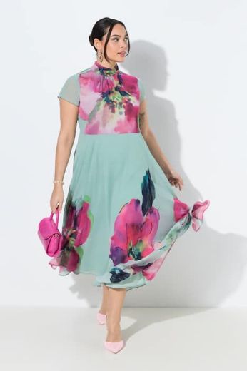 Moda za polnejše Haljina maxi bez rukava s kragnom plus velikost, xxl, Ulla Popken in Johann Popken (JP1880)