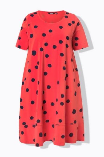 Moda za polnejše Haljina midi kratkih rukava A kroja plus velikost, xxl, Ulla Popken in Johann Popken (JP1880)