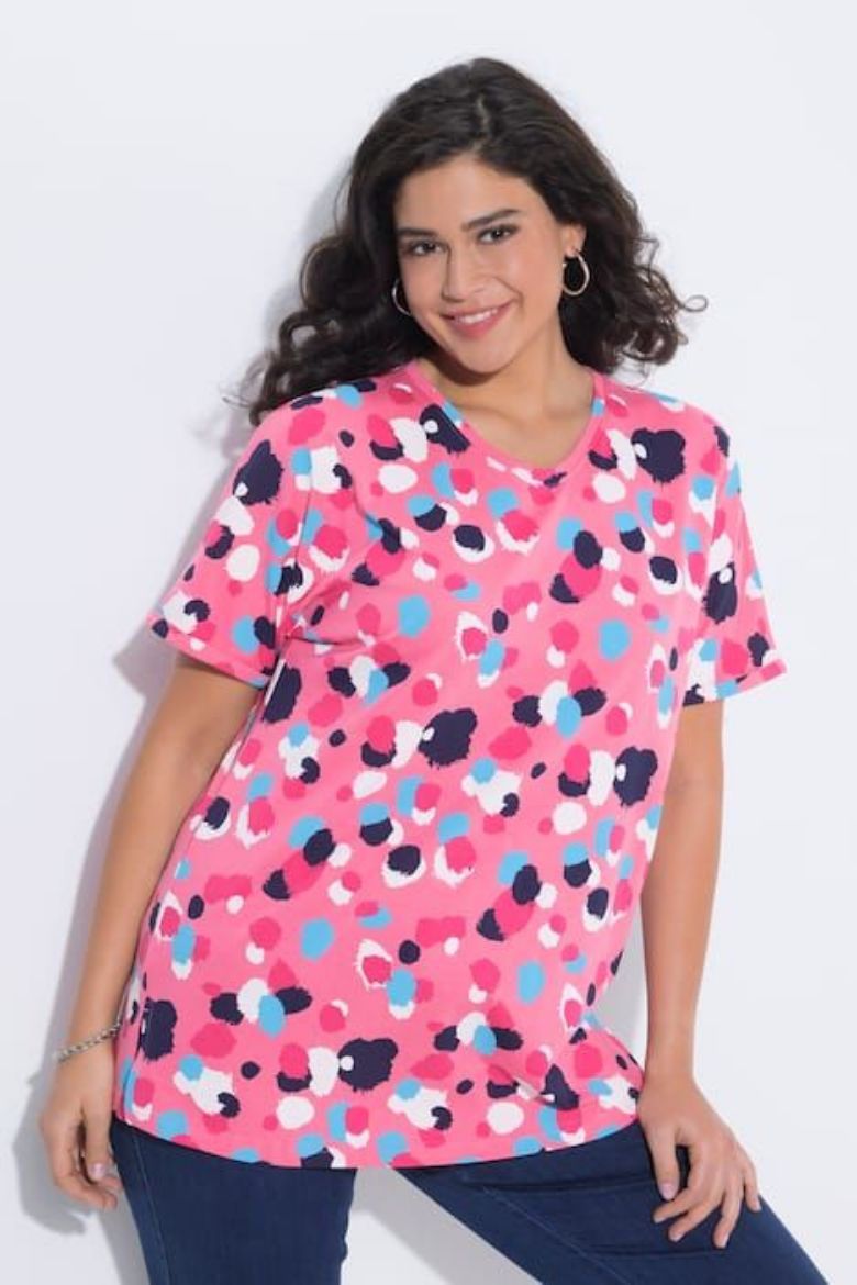 Moda za polnejše Majica kratkih rukava šireg kroja plus velikost, xxl, Ulla Popken in Johann Popken (JP1880)