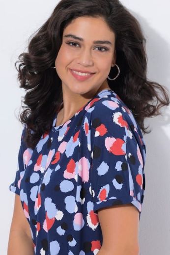 Moda za polnejše Majica kratkih rukava šireg kroja plus velikost, xxl, Ulla Popken in Johann Popken (JP1880)