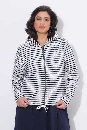 Moda za polnejše Majica dugih rukava s patentnim zatvaračem i kapuljačom plus velikost, xxl, Ulla Popken in Johann Popken (JP1880)