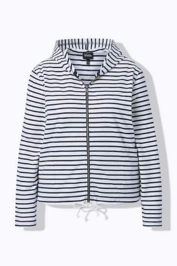 Moda za polnejše Majica dugih rukava s patentnim zatvaračem i kapuljačom plus velikost, xxl, Ulla Popken in Johann Popken (JP1880)