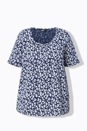 Moda za polnejše Majica kratkih rukava plus velikost, xxl, Ulla Popken in Johann Popken (JP1880)