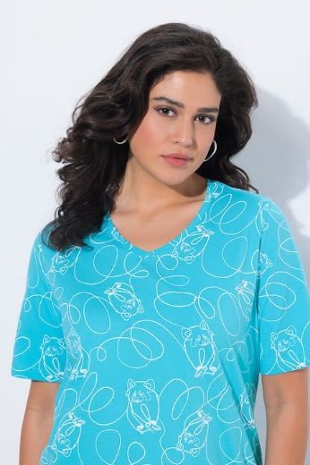 Moda za polnejše Majica kratkih rukava V izreza plus velikost, xxl, Ulla Popken in Johann Popken (JP1880)