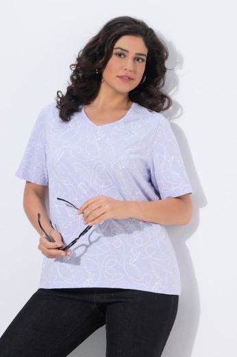 Moda za polnejše Majica kratkih rukava V izreza plus velikost, xxl, Ulla Popken in Johann Popken (JP1880)