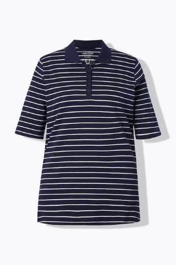 Moda za polnejše Majica kratkih rukava pamučna s kragnom plus velikost, xxl, Ulla Popken in Johann Popken (JP1880)