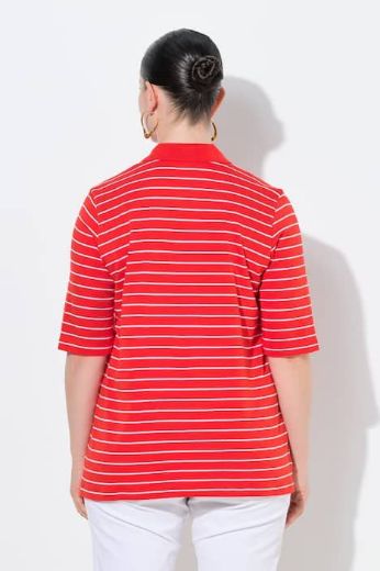 Moda za polnejše Majica kratkih rukava pamučna s kragnom plus velikost, xxl, Ulla Popken in Johann Popken (JP1880)