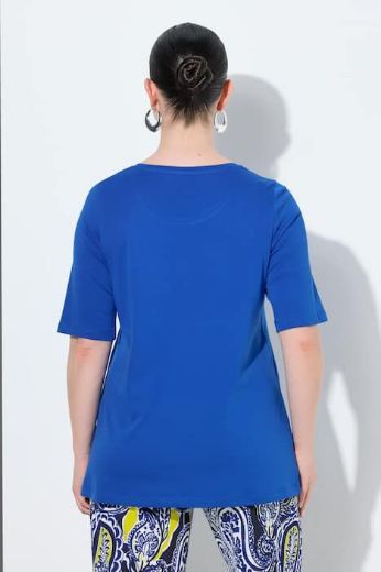 Moda za polnejše Majica kratkih rukava s ukrasima pamučna plus velikost, xxl, Ulla Popken in Johann Popken (JP1880)