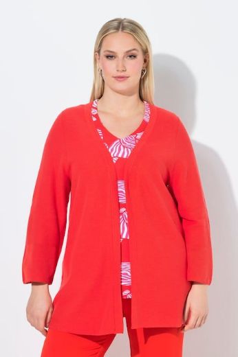 Moda za polnejše Kardigan 3/4 rukava A kroja plus velikost, xxl, Ulla Popken in Johann Popken (JP1880)