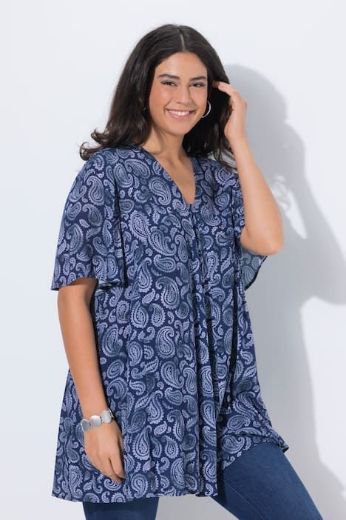 Moda za polnejše Tunika kratkih rukava A kroja plus velikost, xxl, Ulla Popken in Johann Popken (JP1880)